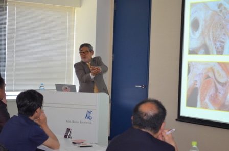 IPSG代表の稲葉繁先生の講演、「咬合調整の極意」