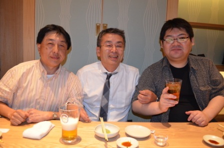 左から、林先生、IPSG会長の飯塚先生、木谷先生